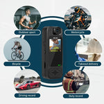 Wearable Portable Body Camera with Infrared Night Vision, Motion Detection, 180° Lens Adjustment,