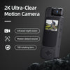Wearable Portable Body Camera with Infrared Night Vision, Motion Detection, 180° Lens Adjustment,