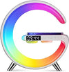 2023 New Wireless Charger Atmosphere Night Light Multi Function Bluetooth Table Lamp Speaker Alarm Clock App Control RGB Desk