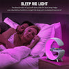 2023 New Wireless Charger Atmosphere Night Light Multi Function Bluetooth Table Lamp Speaker Alarm Clock App Control RGB Desk