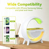 2023 New Wireless Charger Atmosphere Night Light Multi Function Bluetooth Table Lamp Speaker Alarm Clock App Control RGB Desk