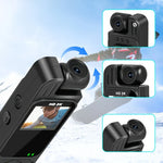Wearable Portable Body Camera with Infrared Night Vision, Motion Detection, 180° Lens Adjustment,