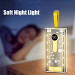 10000mAh Portable PD66W Transparent Two-Way Fast Charging Power Bank With Multiple Protection Features