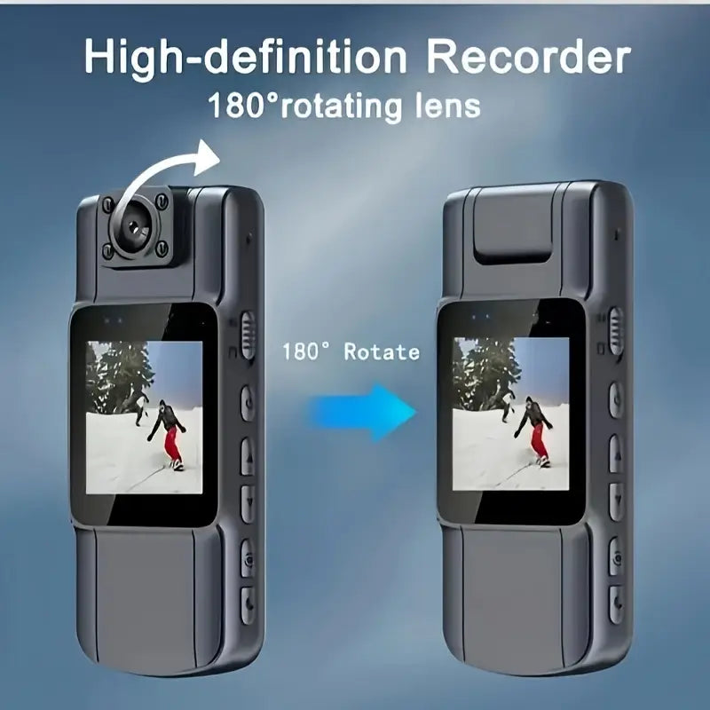 1080p HD Mini DV Camera with Display Screen, Live Preview,USB Charging.