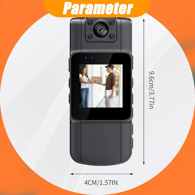 1080p HD Mini DV Camera with Display Screen, Live Preview,USB Charging.