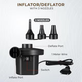 Inflatable Sofa with Footrest and Free Electric Inflator