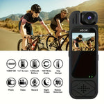 Wearable Portable Body Camera with Infrared Night Vision, Motion Detection, 180° Lens Adjustment,