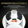 Football Foldable Solar Light, Emergency Home Camping Night Lights, Portable USB Rechargeable LED Search Light,4 sided light