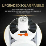 Football Foldable Solar Light, Emergency Home Camping Night Lights, Portable USB Rechargeable LED Search Light,4 sided light